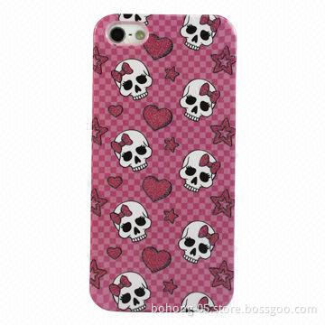 Case for iPhone 5, Made of PC, Flash Powder Put Single Bottom Water